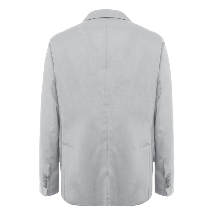 Blazer Demna grigio in fresco di lana