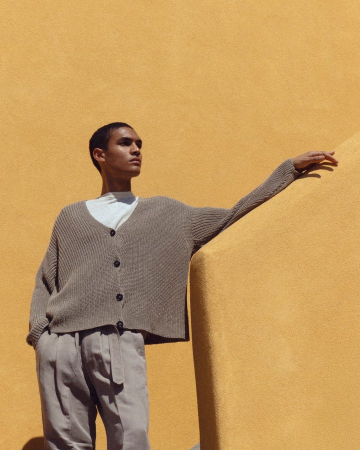 Cardigan in Lino e Cotone