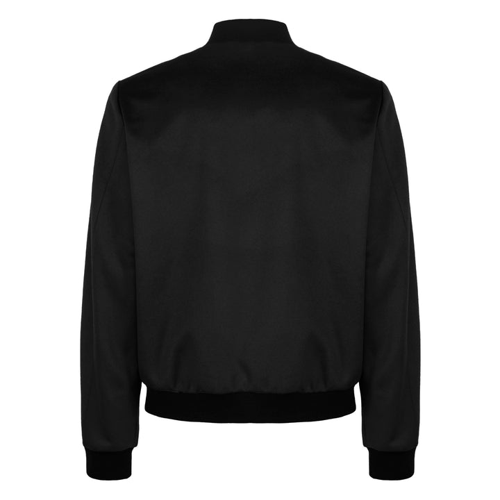 Giacca Brett nero con zip in lana e cashmere