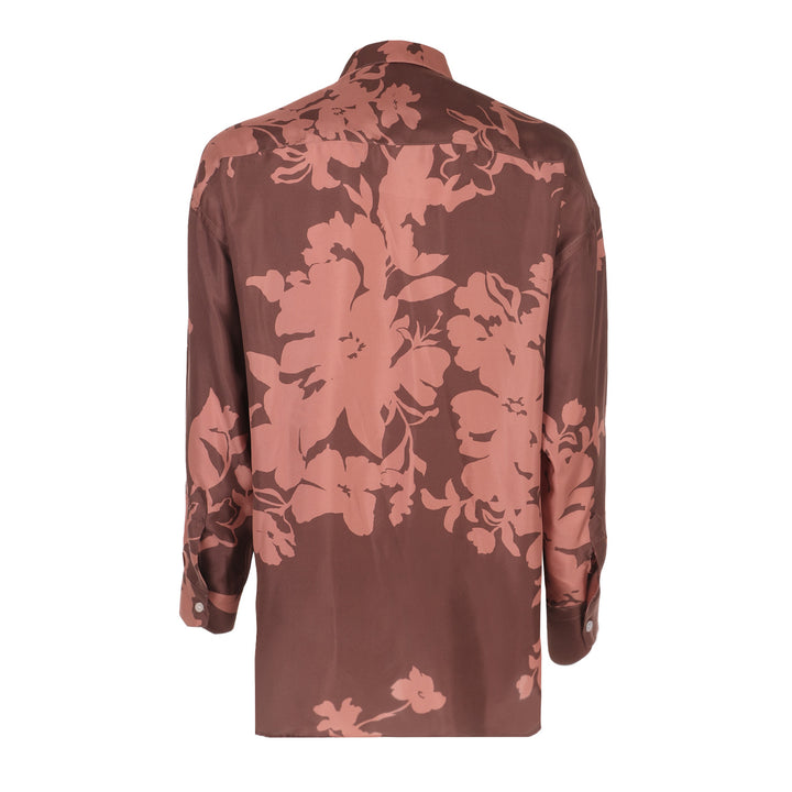 Camicia Valentino stampata all over in seta