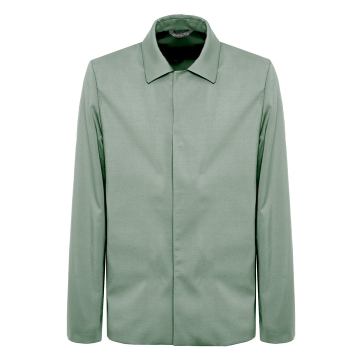 Blazer Mike verde in lana