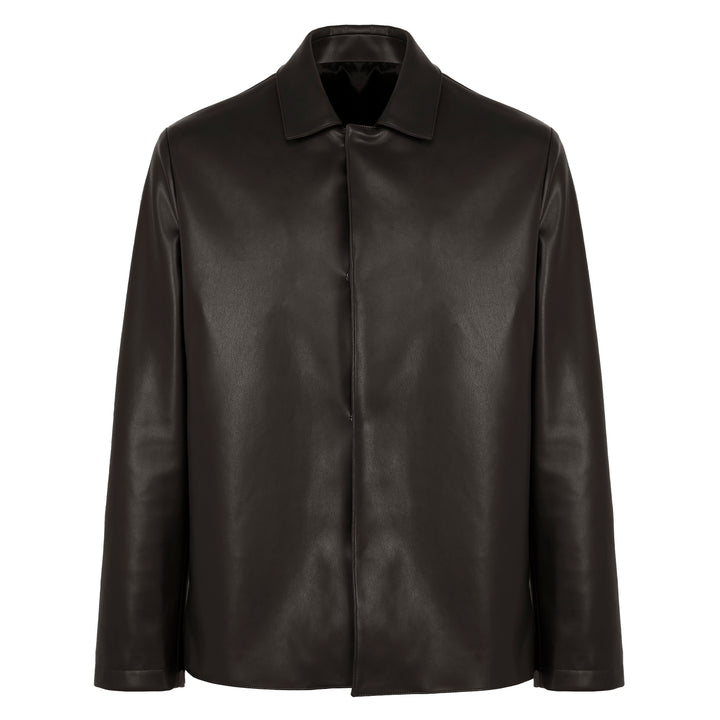 Blazer Mike marrone in ecopelle