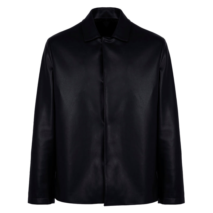 Blazer Mike blu in ecopelle