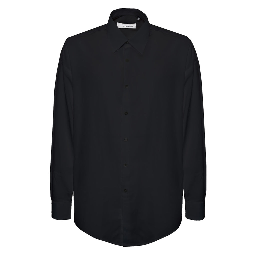 Camicia Valentino nero in tencel