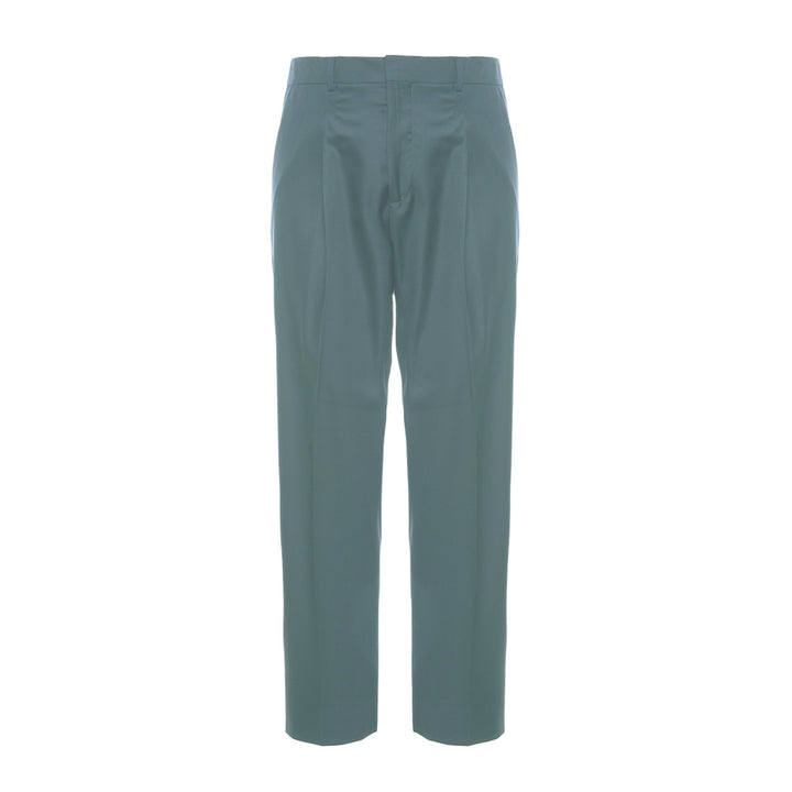 Pantalone Vincent verde menta in lana