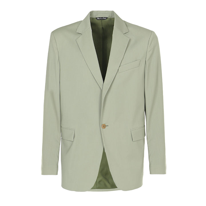 Blazer Joel verde in fresco di lana