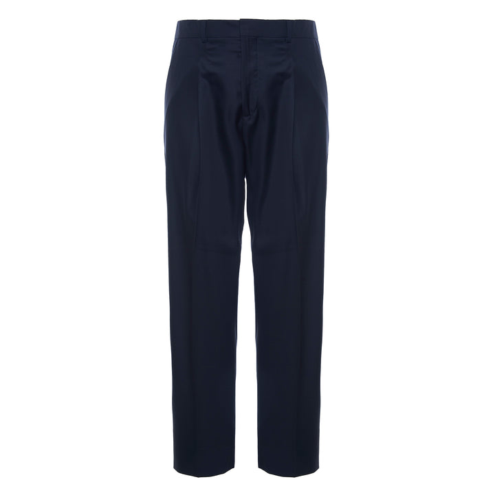 Pantalone Vincent blu in fresco di lana
