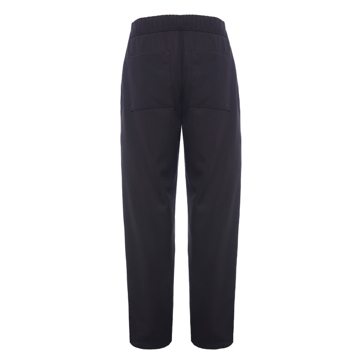 Pantalone John marrone in lana tecnica