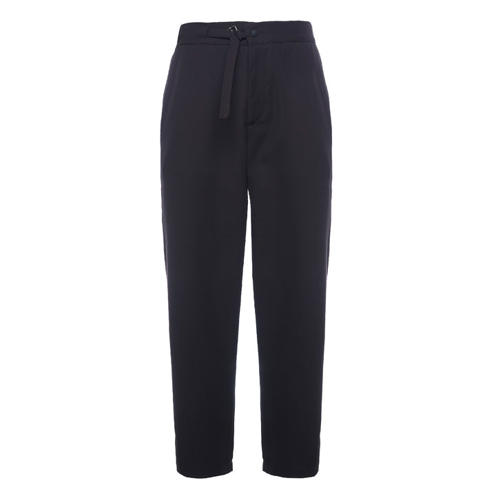 Pantalone John marrone in lana tecnica