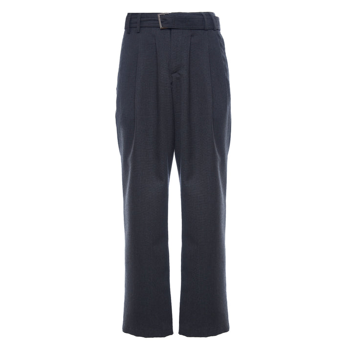 Pantalone Norrie grigio in lana piquè