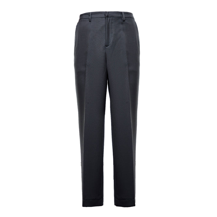 Pantalone Alain grigio in lana piquè