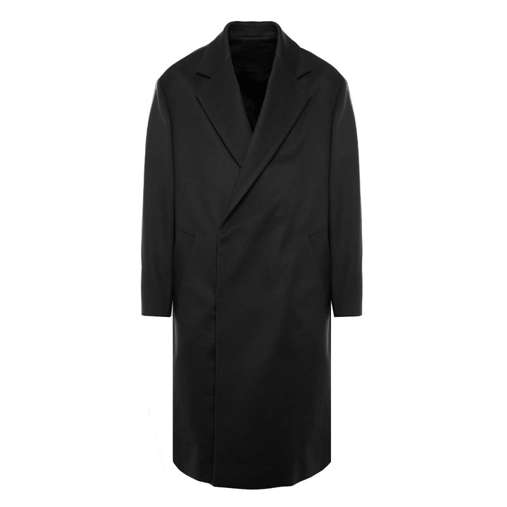 Cappotto Tristan nero in lana e cashmere