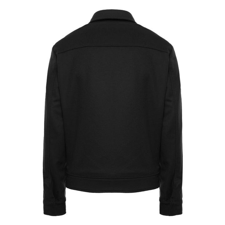 Giacca Trucker Dani nero in lana e cashmere