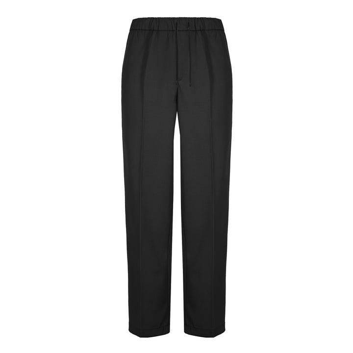 Pantalone Pajama nero in lana tecnica