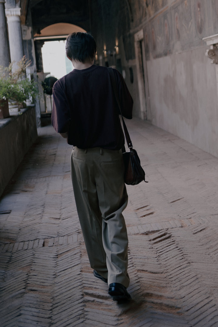 T-shirt Max borgogna in cotone