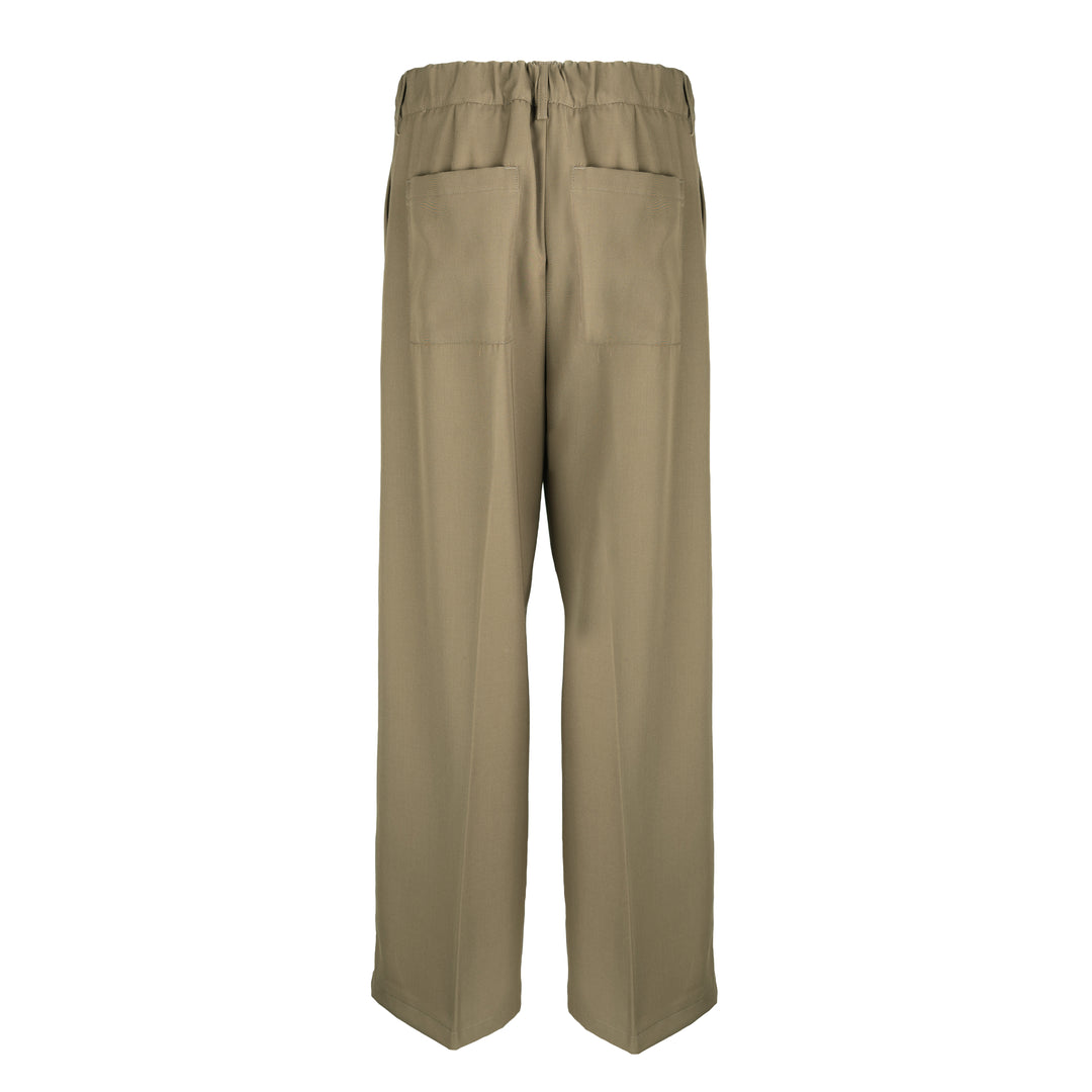 Pantalone Trentuno verde oliva in lana tecnica