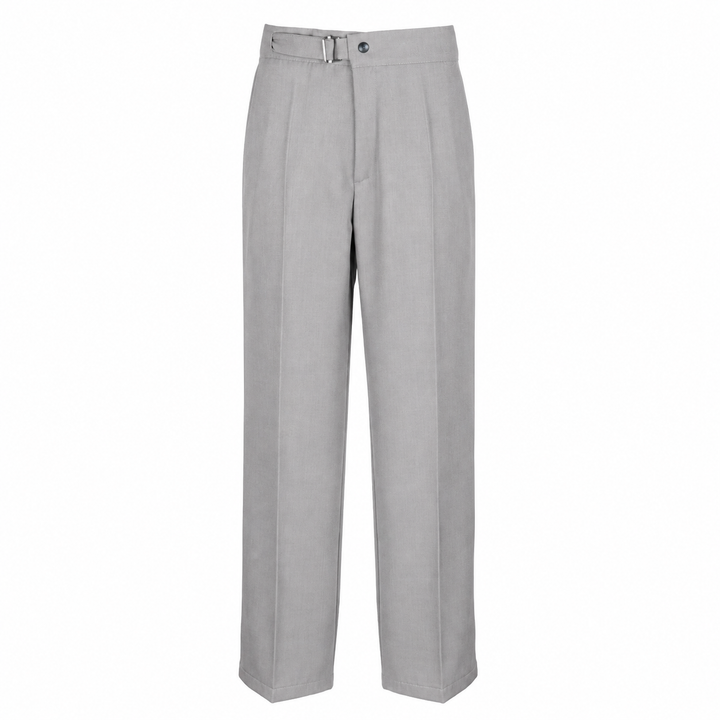 Pantalone Jhon grigio in lana piquè