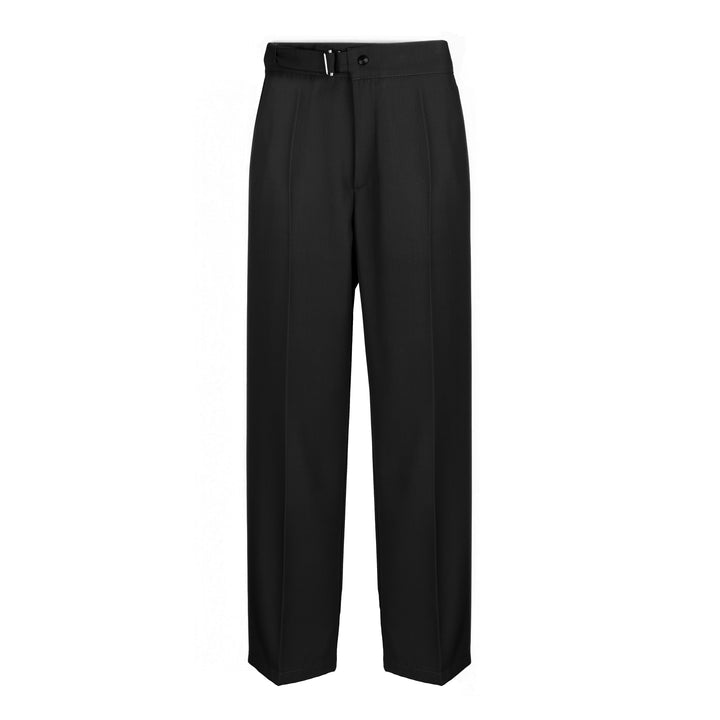 Pantalone John nero in lana tecnica