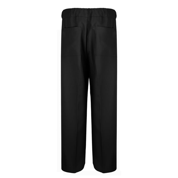 Pantalone John nero in lana tecnica