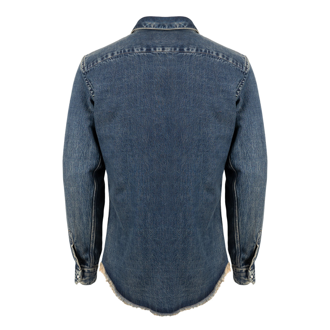 Camicia Mark lavaggio coffee in denim