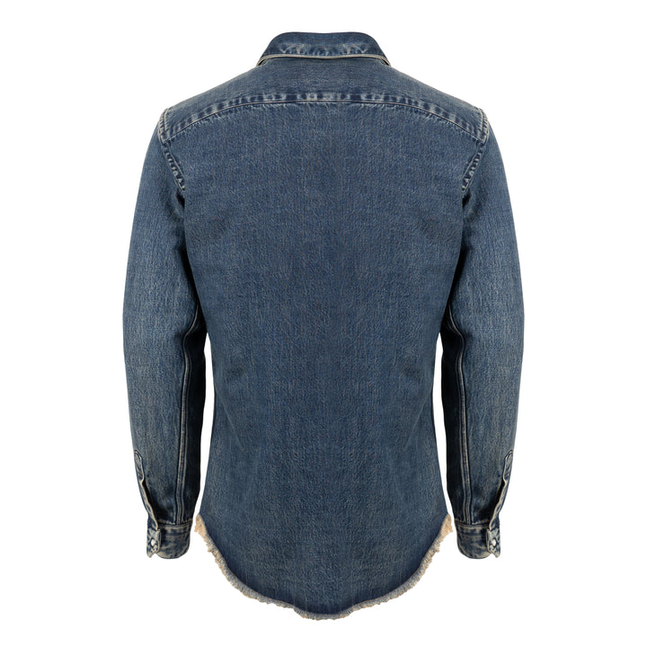 Camicia Mark lavaggio coffee in denim