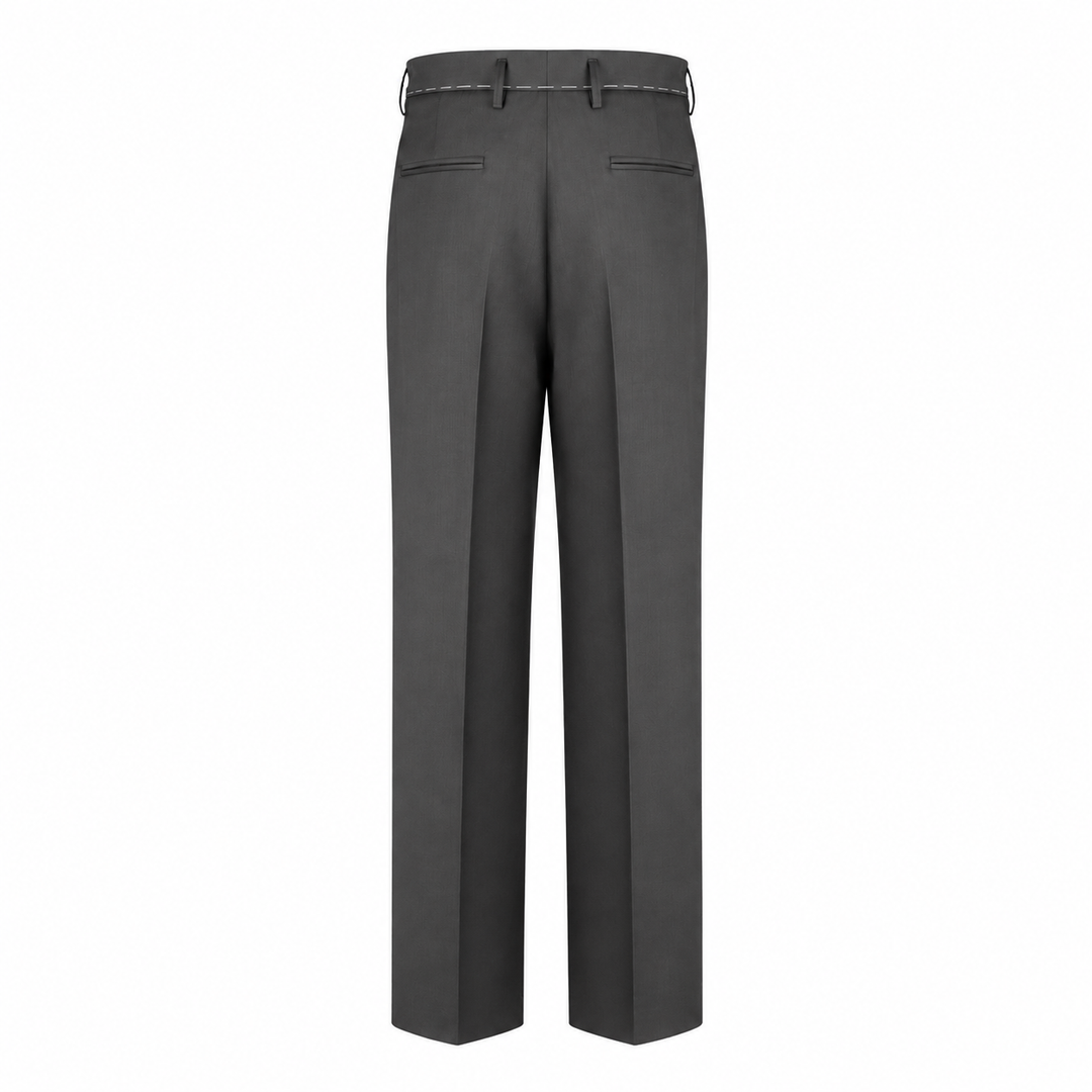 Pantalone Allen marrone in fresco di lana