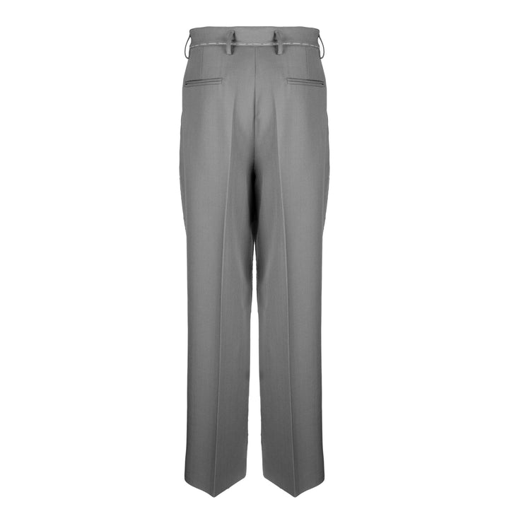 Pantalone Allen grigio in lana piquè