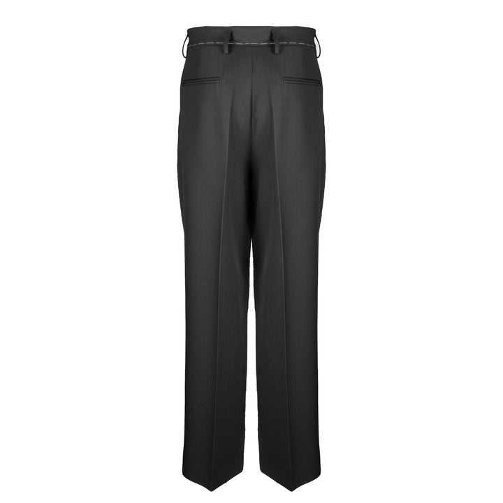 Pantalone Allen nero in lana piquè