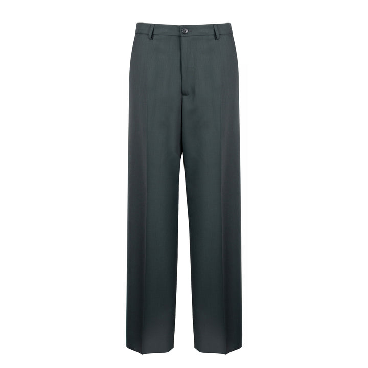 Pantalone Alain piombo in twill di lana