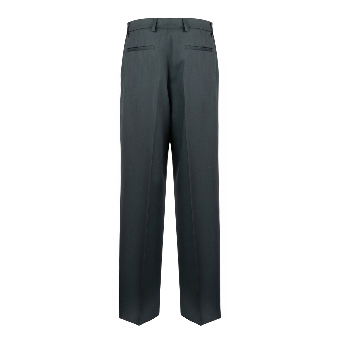 Pantalone Alain piombo in twill di lana