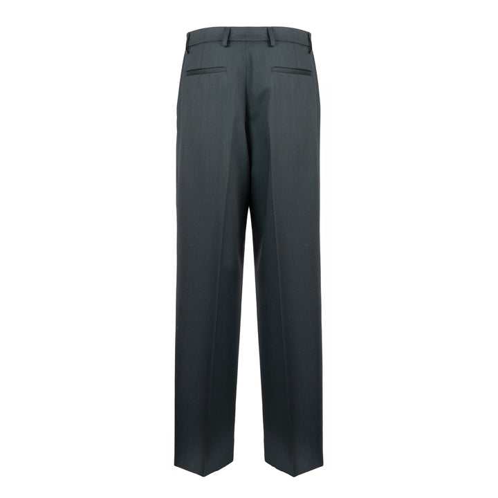 Pantalone Alain piombo in twill di lana