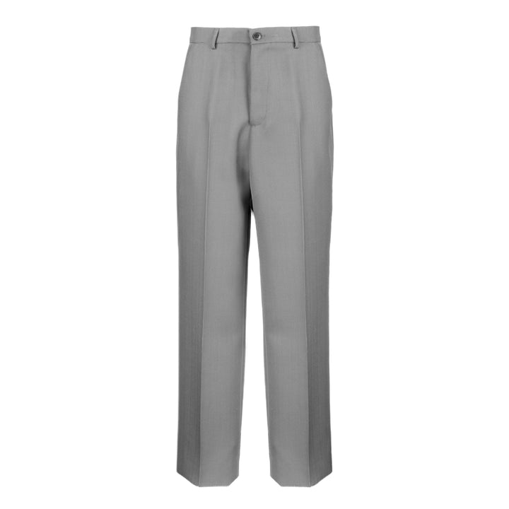 Pantalone Alain grigio in lana piquè