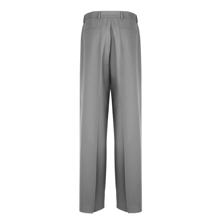 Pantalone Alain grigio in lana piquè