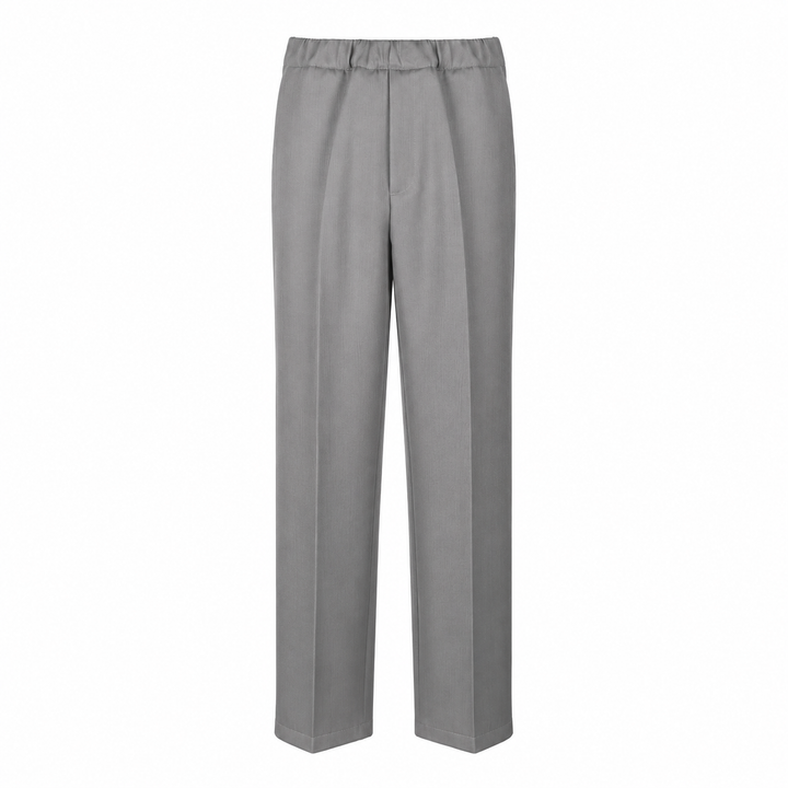 Pantalone Pajama grigio in lana piquè