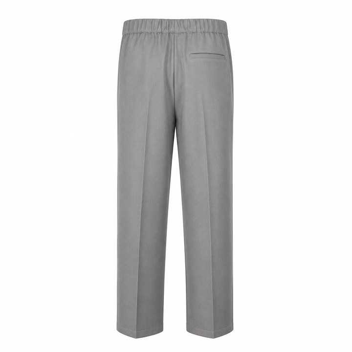 Pantalone Pajama grigio in lana piquè