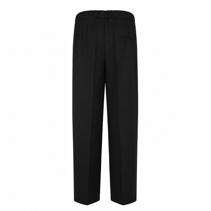 Pantalone Pajama nero in lana tecnica