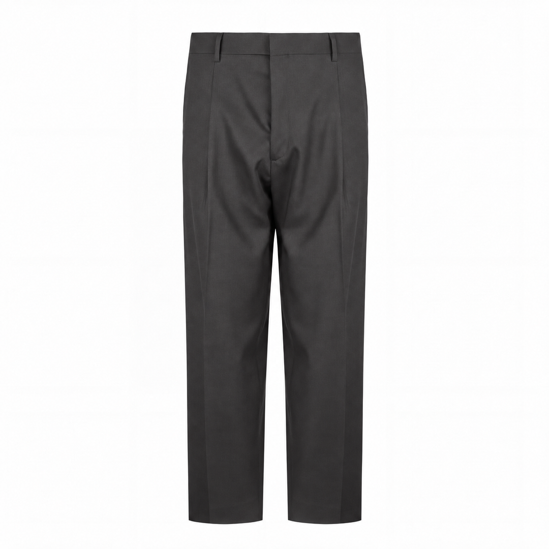 Pantalone Vincent marrone in fresco di lana