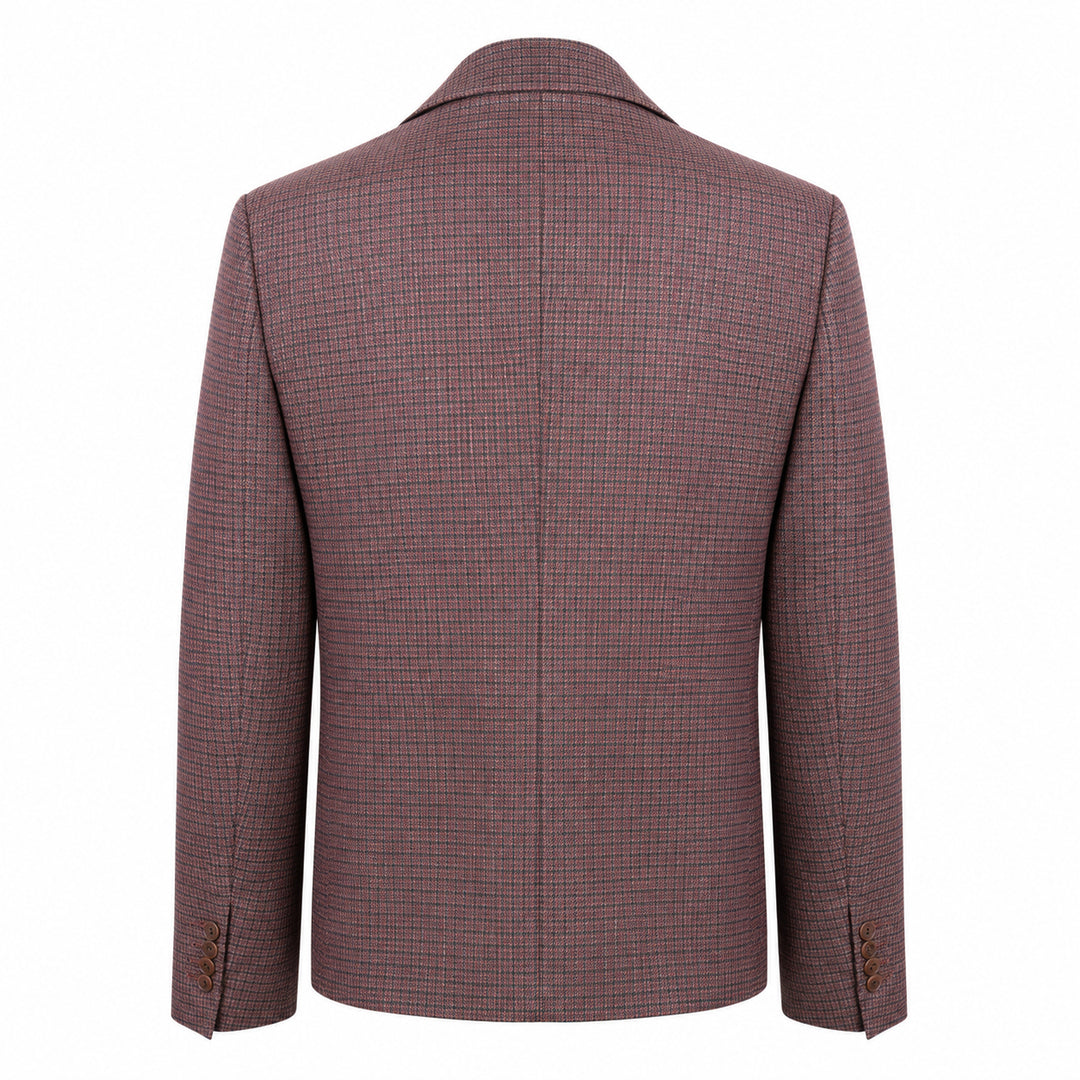 Blazer Mel con motivo check all-over in lana