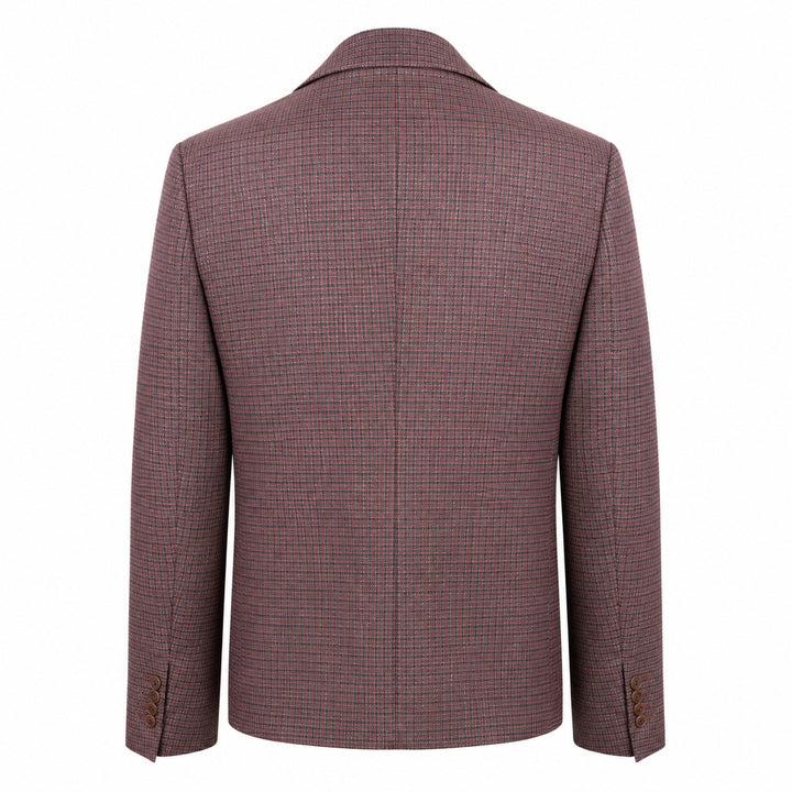 Blazer Mel con motivo check all-over in lana