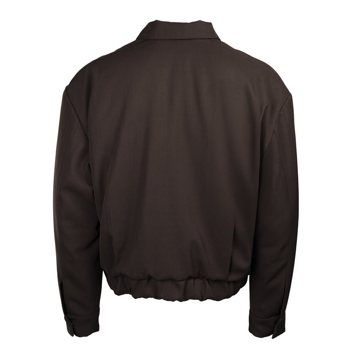 Giacca bomber Marley marrone in lana tecnica