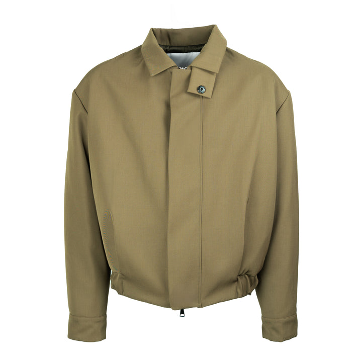 Giacca bomber Marley verde oliva in lana