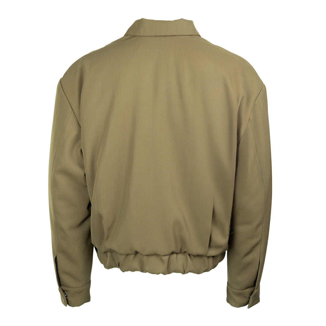 Giacca bomber Marley verde oliva in lana