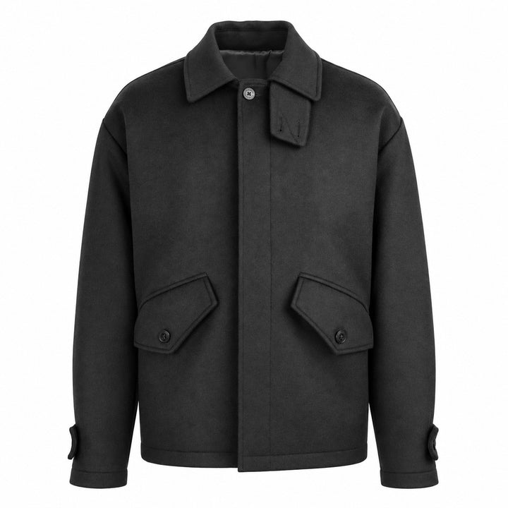 Giacca Gordon nero in lana e cashmere