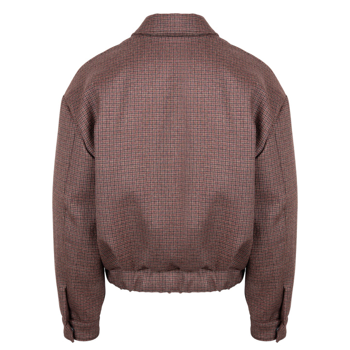Giacca bomber Marley con motivo a check all-over in lana