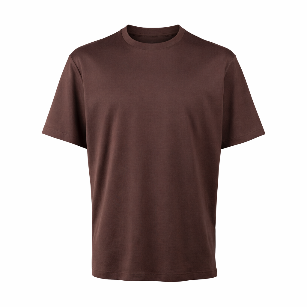 T-Shirt Neil mattone in cotone