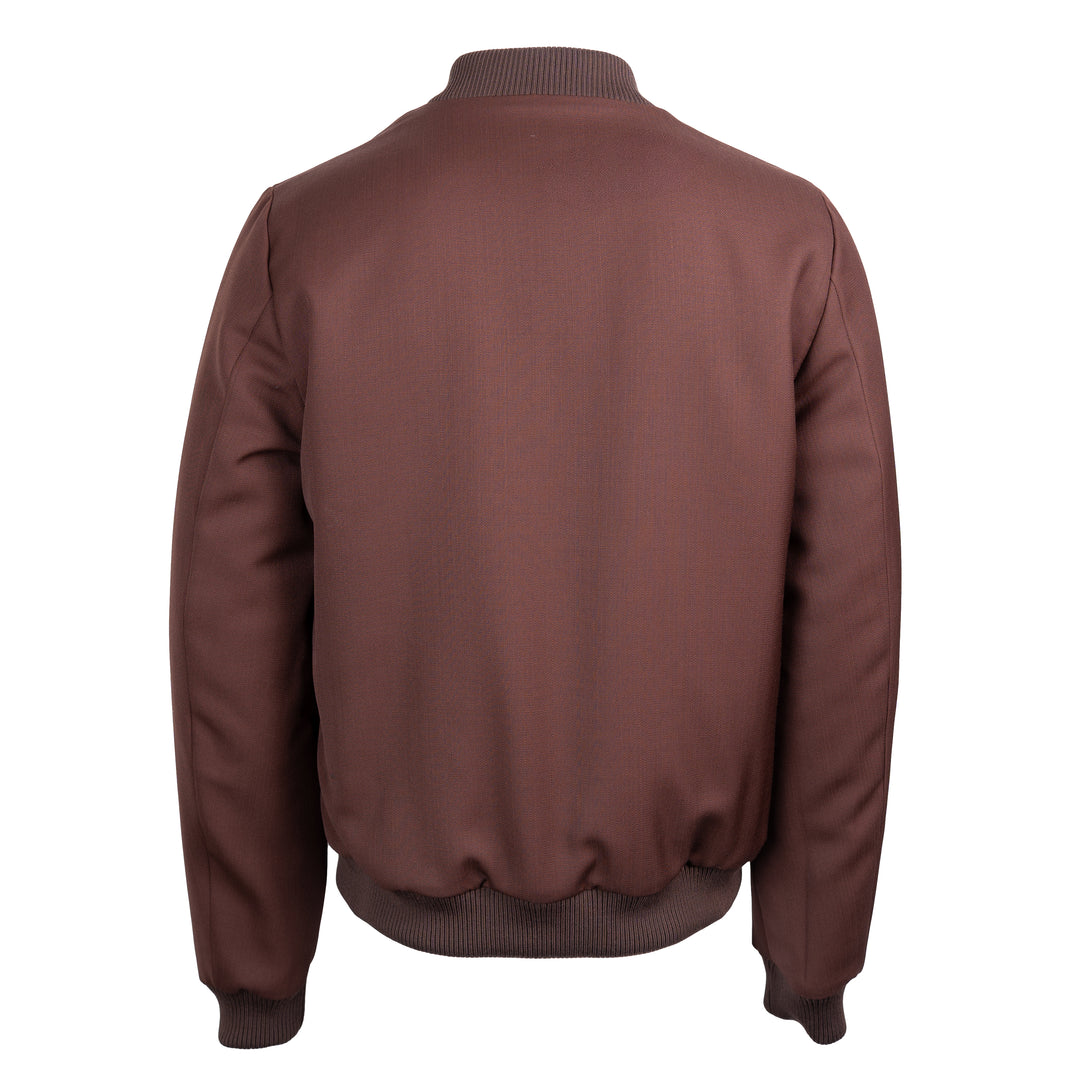Giacca Brett bordeaux in lana piquè