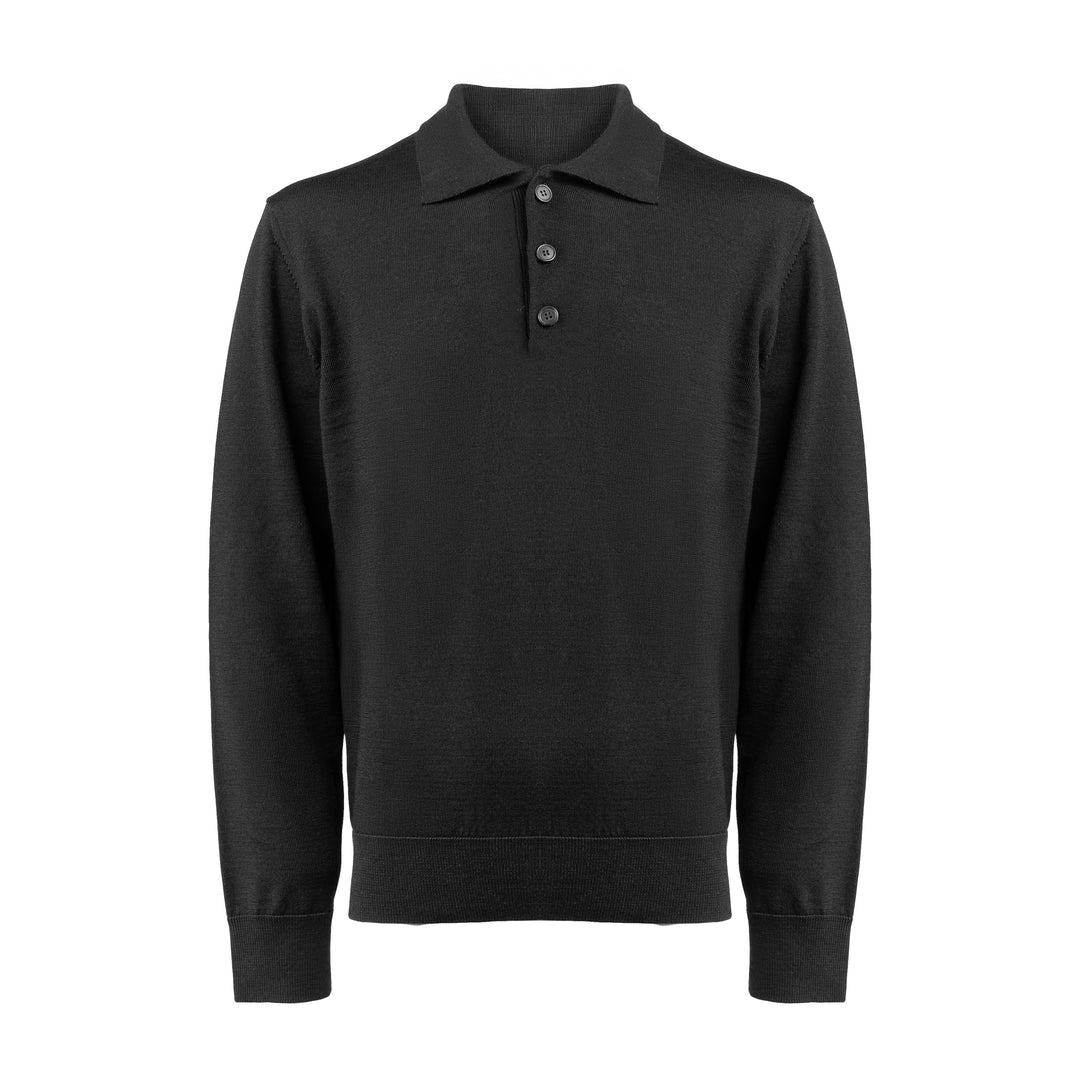 Polo Pablo in maglia nero regular fit