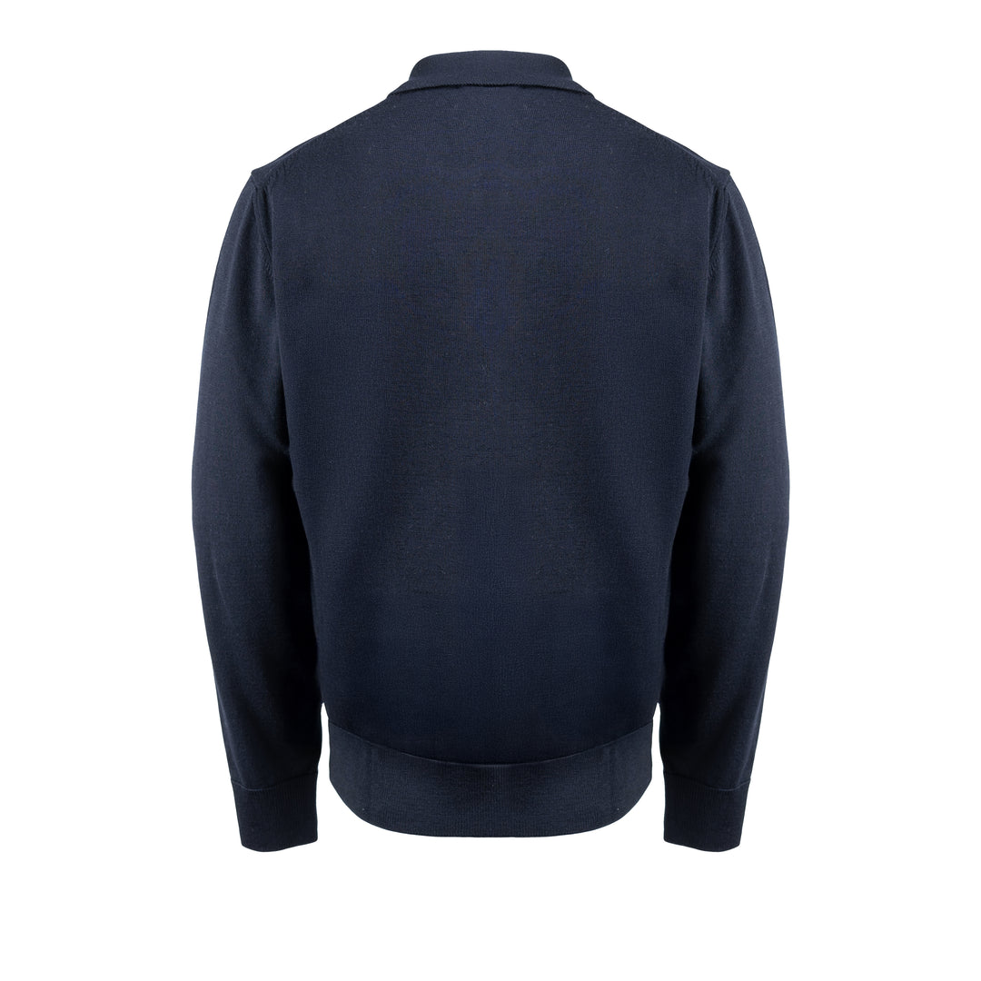 Polo Pablo in maglia blu regular fit