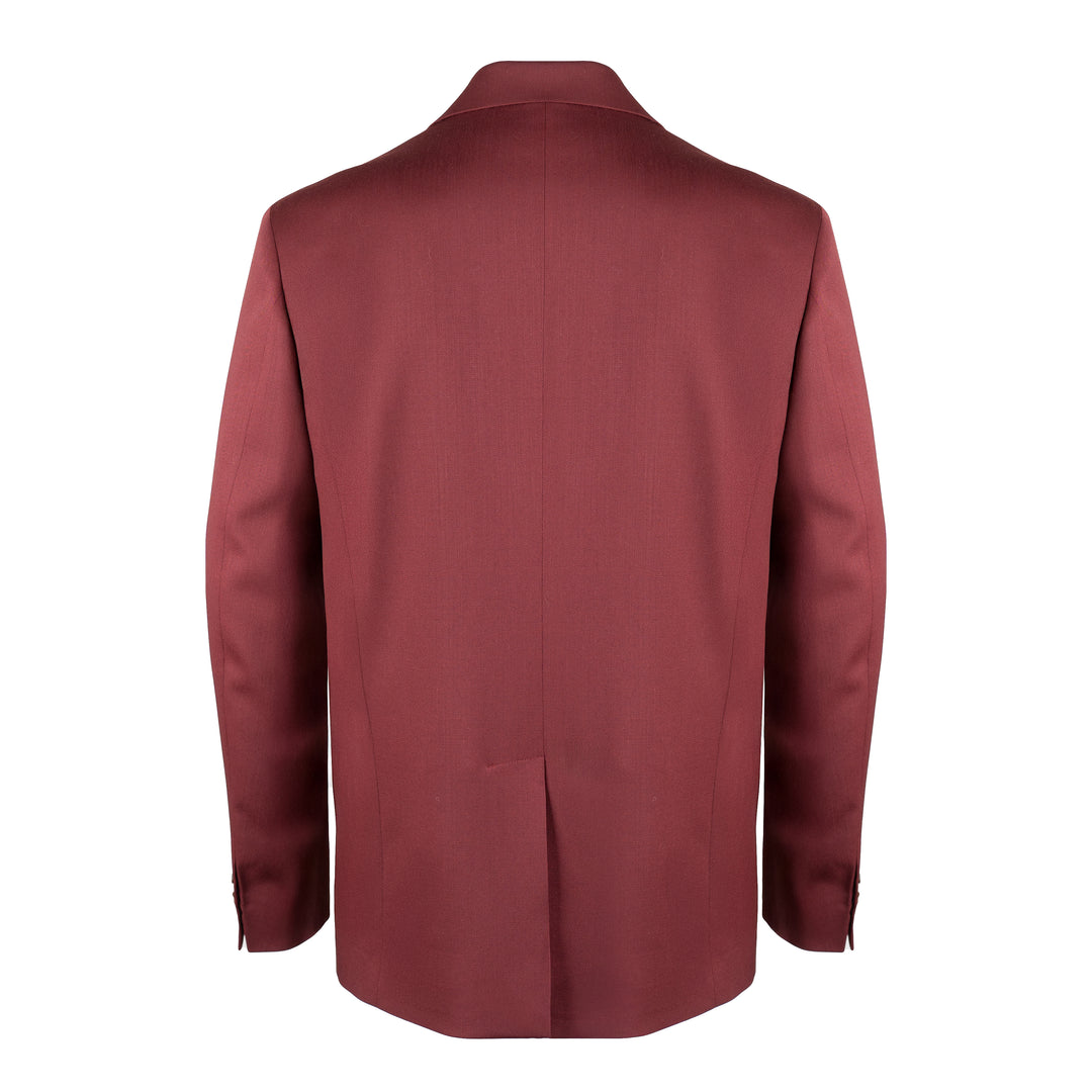 Blazer Joel rosso in twill di lana