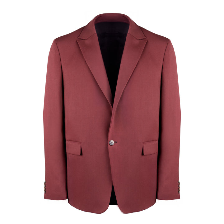 Blazer Joel rosso in twill di lana